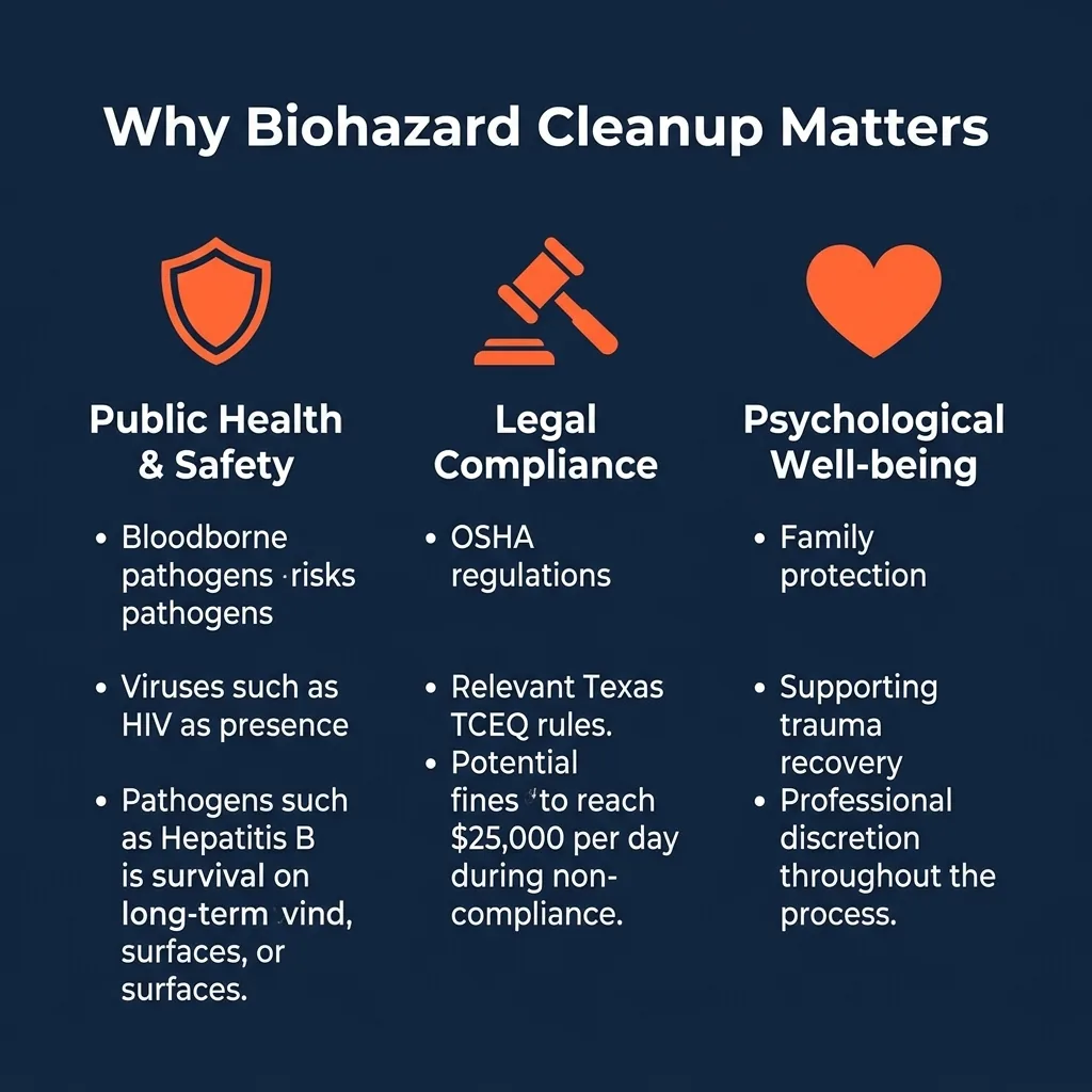 Biohazard Cleanup Blog Fort Worth - When to call a professional biohazard cleanup company — 12 clear signs requiring professional response in Fort Worth TX
