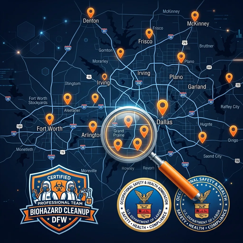 Biohazard Cleanup Blog Fort Worth - How to find certified biohazard cleanup near me in DFW Fort Worth — 7-step verification checklist