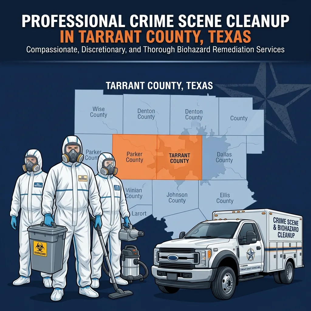 Biohazard Cleanup Blog Fort Worth - Crime scene cleanup services across all 73 Tarrant County TX municipalities — OSHA-certified team